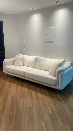 Sofá 3 Lugares Premium Bege