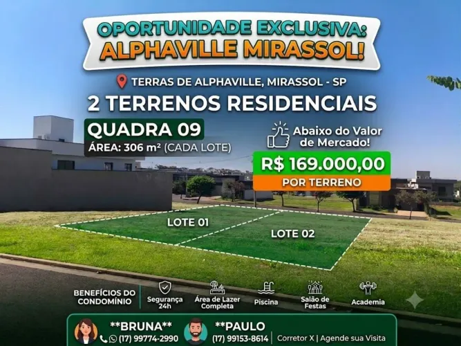 Terreno em Condomínio Terras de Alphaville Mirassol