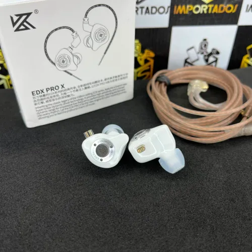 Fone de Ouvido KZ EDX PRO X - Lançamento na cor Branca, com ou seu Mic