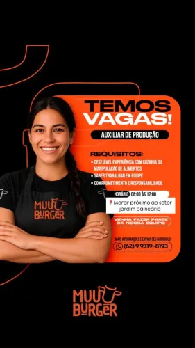 Vaga Auxiliar de Produção C/experiencia
