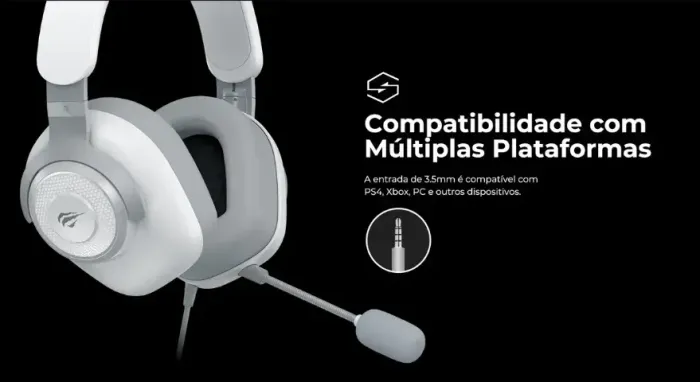 Fone de Ouvido Gamer Havit H2230D 7.1 P3 50mm para PC e Consoles