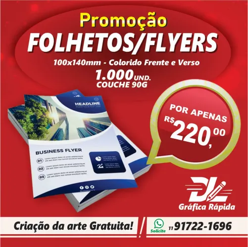 Folhetos para divulgar 