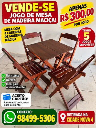 Jogo de mesas MADEIRA 