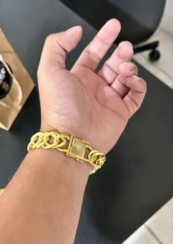 Pulseira grossa grumet de Moeda Antiga