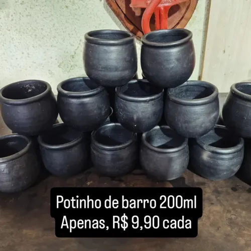 Potinho de barro de 200ml