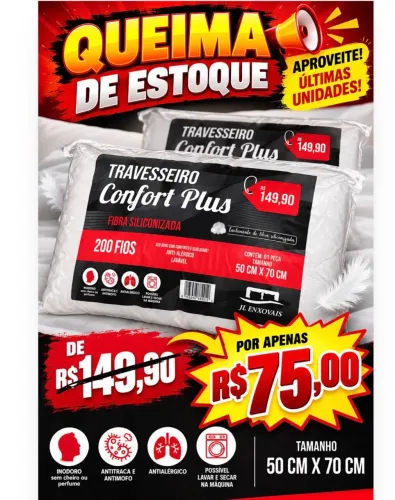 Travesseiro Confort Plus