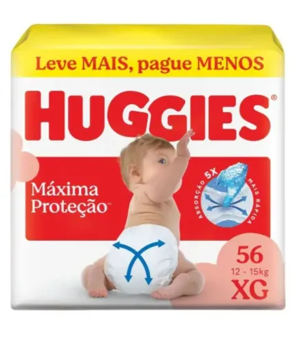 Fralda Huggies Máxima Proteção Hiperzinha