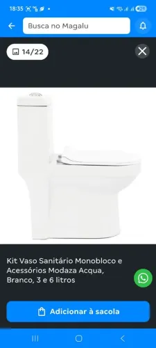 Bacia monobloco Lucca Firenzzi