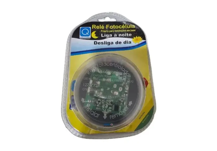 Relé Fotocélula Qualitronix + Base para relé