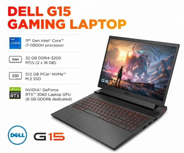 Dell G15 Gamer | Excelente Estado | Alto Desempenho para Jogos e Trabalho
