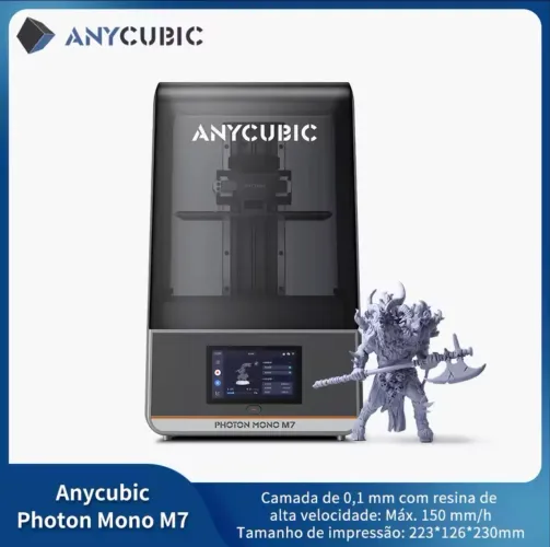 Impressora 3D Resina UV Sla Anycubic Photon Mono M7 Cor Preto