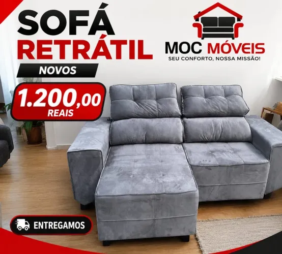 SOFÁ RETRÁTIL NOVOS 