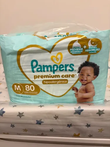 Fralda Pampers Premium Care 80 Fraldas TAM M