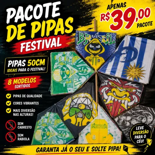 EXELENTES PIPAS PARA SEU FESTIVAL