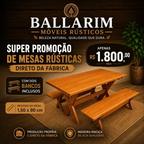 Mesa Madeira Maciça