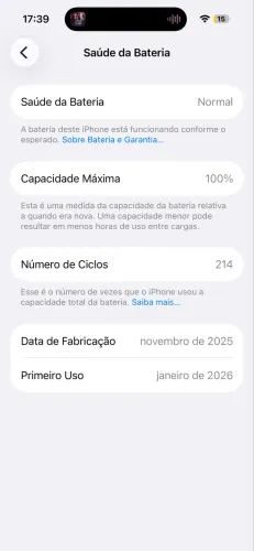 iPhone 16 zerado