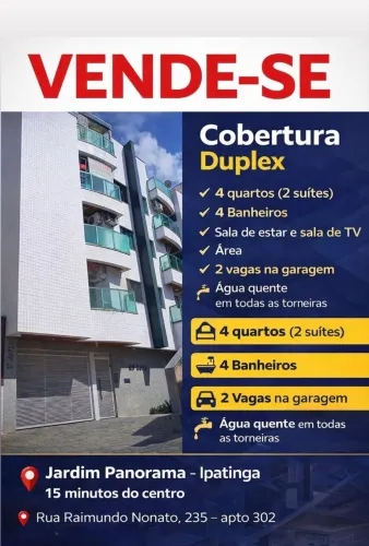 Cobertura duplex em Ipatinga (jardim panorama)