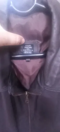 Jaqueta Masculina Couro Legítimo - Tamanho GG
