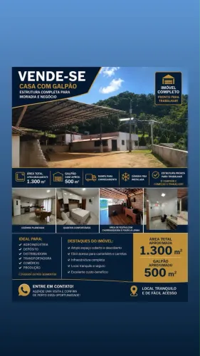 Casa e galpao a venda em santa maria de jetibá