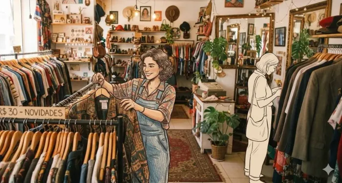 Procuro salão para brechó