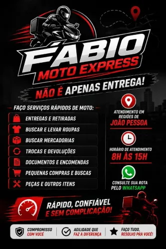 MOTOBOY EM JOÃO PESSOA | ENTREGAS, RETIRADAS E COMPRAS