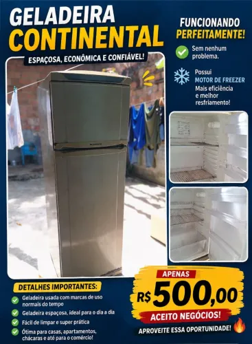 Geladeira Continental a venda