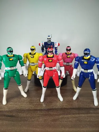 Lote Power Rangers Turbo Flip Head Bandai 1997