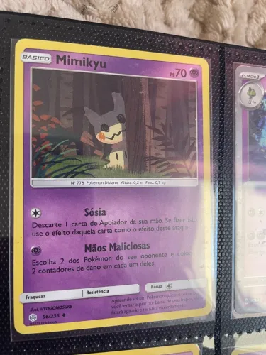 Carta Pokémon mimikyu 2019