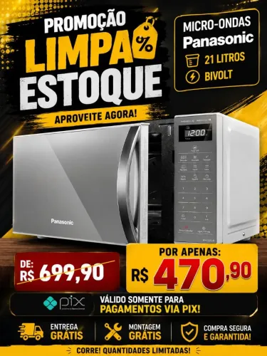 Promoção Microondas Panasonic