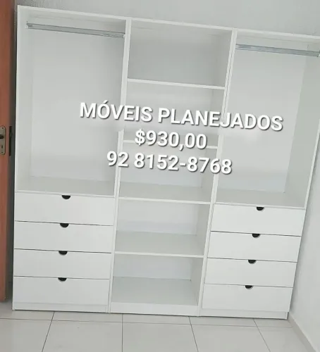 Closet Modelos de Casal com Fundo 100% MDF 