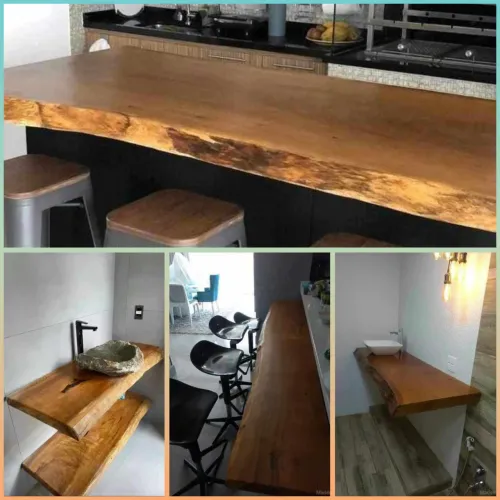 Pranchas bancada madeira rustica. Depende da medida.