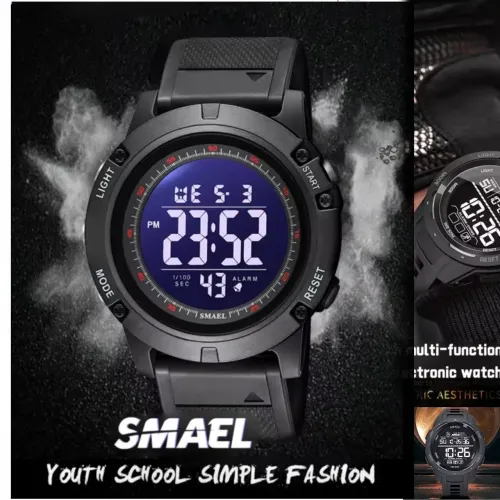 Relógio digital SMAEL com design elegante e moderno