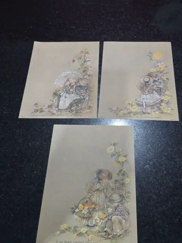 Lote 3 Papéis De Carta Antigos Romeu E Julieta Ambrosiana Anos 80