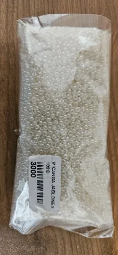 Miçangas jablonex cor perolada