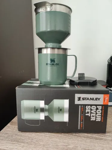 Kit Stanley The Camp Pour Over Hammertone Green Completo Com Caixa