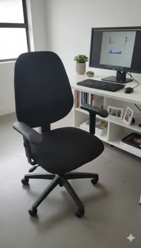 Cadeira de Escritório Ergonômica Giratória - Conforto Premium para Home Office