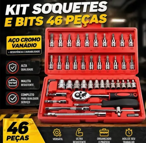 KIT DE FERRAMENTAS COMPLETO novo na caixa