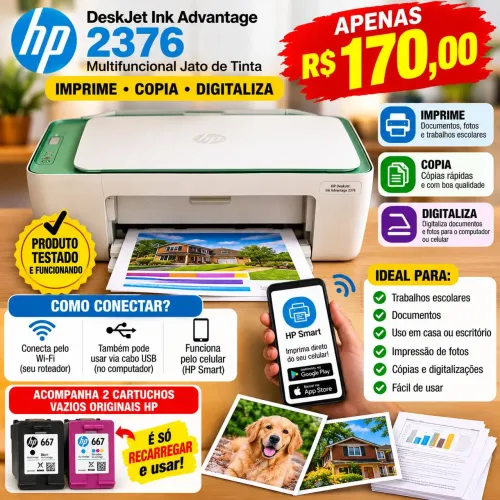 Impressora Hp usada poucas vezes
