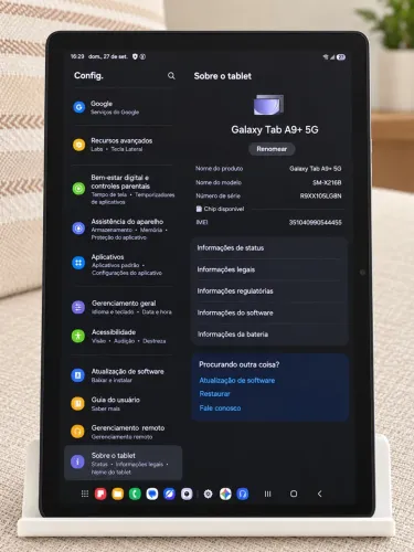 Samsung Galaxy Tab A9+ 5G - 64GB - 4GB RAM - Tela 11?