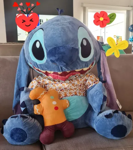 Pelucia gigante stitch boneco de gengibre nova