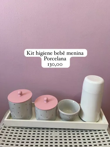 Kit higiene bebê menina