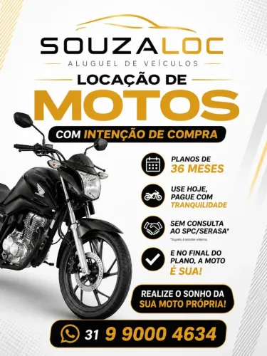Locação de moto COM INTENÇÃO DE COMPRA