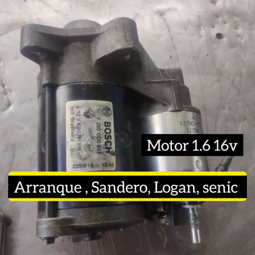 Motor de arranque Sandero, Logan, senic ,motor 1.6 16v