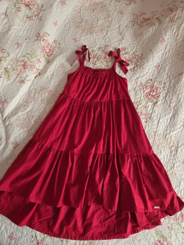 Vestido infantil vermelho