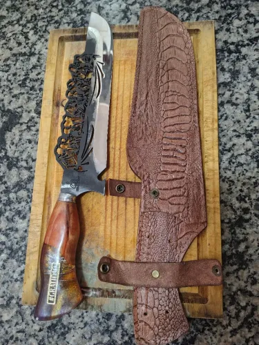 Faça Artesanal para churrasco "Picanheira" 10 polegadas 