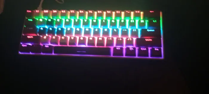 teclado mecânico 60% switch azul Huano