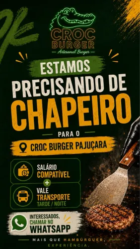 Vagas para chapeiro na Pajuçara
