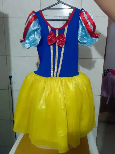 Vestido Infantil Branca de neve