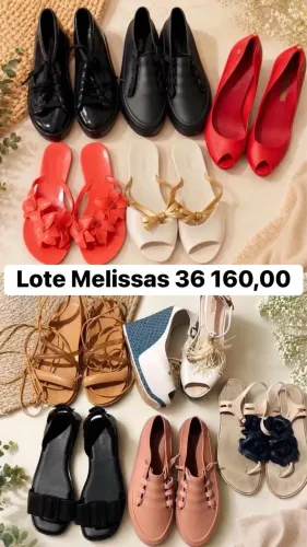 Lote Melissas originais 36 são  10 pares por 160,00