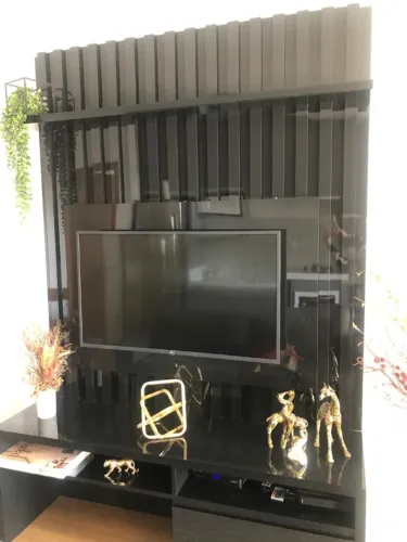 Rack laca preto brilhoso